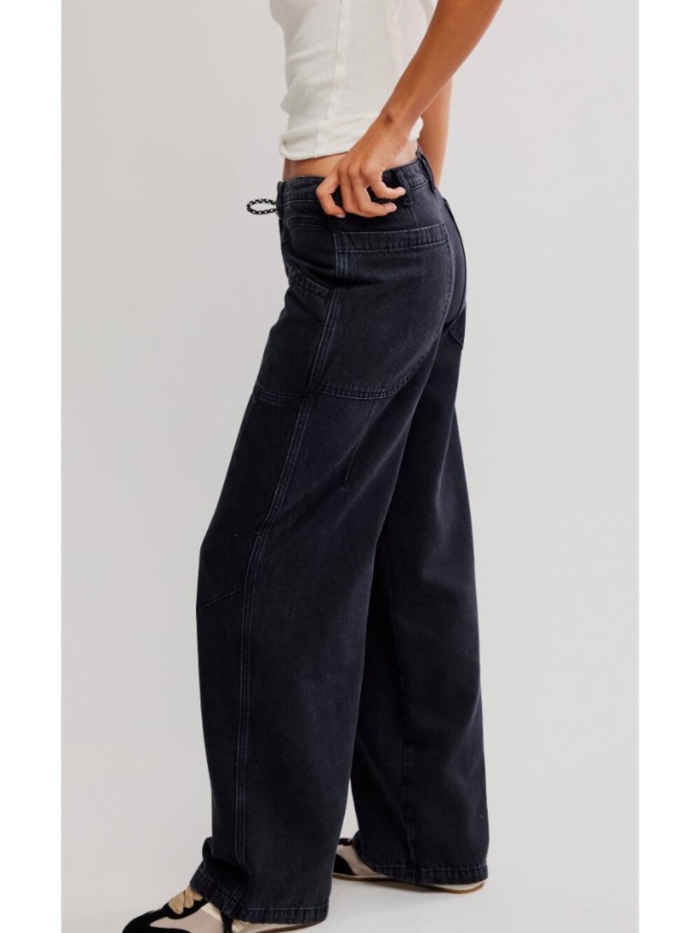 FREE PEOPLE We The Free Love Language Pull-On Jeans / Hideaway - Picture 4 of 6